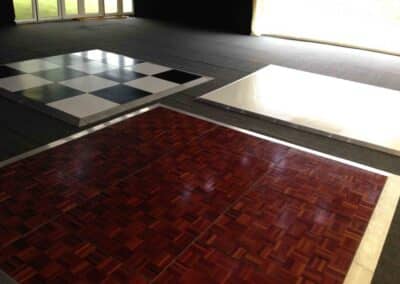Marquees.Com | Temporary warehouse and long term marquee hire Cheshire and North West | Dance floor types