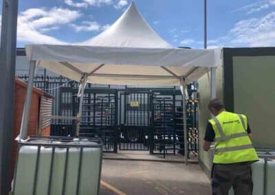 Marquees.Com | Temporary warehouse and long term marquee hire Cheshire and North West | Chines hat pagoda