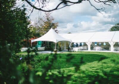 Marquees.Com | Pagoda and Sky Lounge Marquee Hire Cheshire and North West | Clearspan marquee entrance pagoda