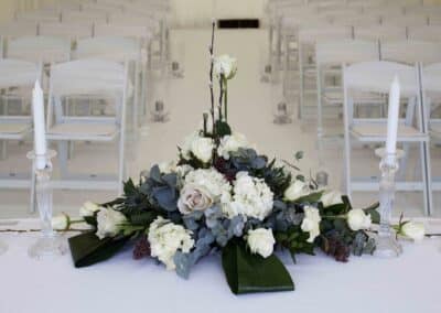 Marquees.Com | Temporary warehouse and long term marquee hire Cheshire and North West | Table centrepiece