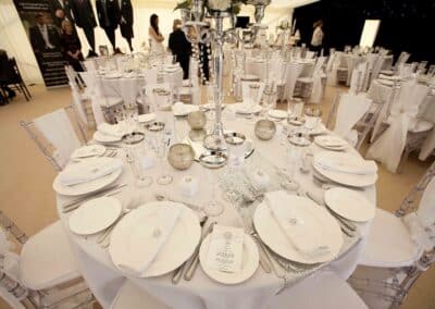 Marquees.Com | Marquee Hire Cheshire and North West | Round tables