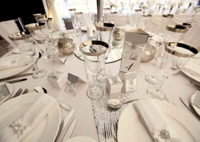 Marquees.Com | Marquee Hire Cheshire and North West | Place settings