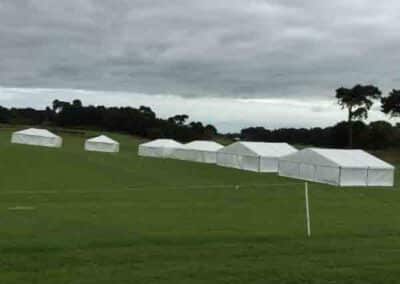 Marquees.Com | Temporary warehouse and long term marquee hire Cheshire and North West | Modular fram marquees in a field