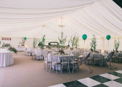 Marquees.Com | Temporary warehouse and long term marquee hire Cheshire and North West | Wedding marquee interior