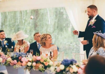 Marquees.Com | Temporary warehouse and long term marquee hire Cheshire and North West | Wedding speech