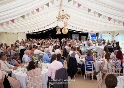 Marquees.Com | Temporary warehouse and long term marquee hire Cheshire and North West | Wedding marquee with guests