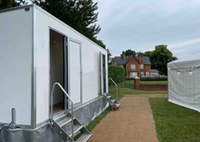 Marquees.Com | Modular and Clearspan Marquee Hire Cheshire and North West | Marquee toilets