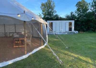Marquees.Com | Modular and Clearspan Marquee Hire Cheshire and North West | Clear-sided marquee