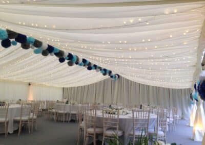 Marquees.Com | Modular and Clearspan Marquee Hire Cheshire and North West | Marquee pealight canopy