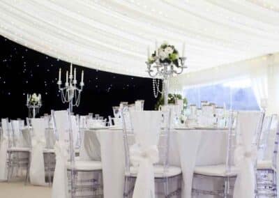 Marquees.Com | Modular and Clearspan Marquee Hire Cheshire and North West | Marquee pealight canopy