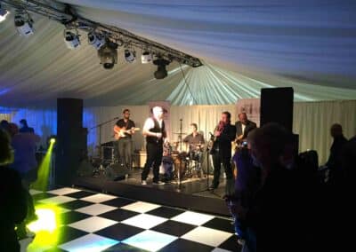 Marquees.Com | Modular and Clearspan Marquee Hire Cheshire and North West | Band singers