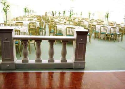 Marquees.Com | Modular and Clearspan Marquee Hire Cheshire and North West | dance floor and tables