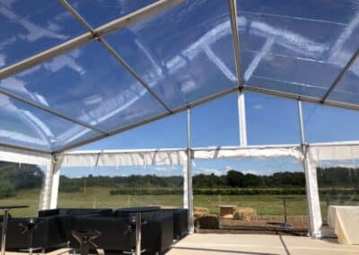 Marquees.Com | Modular and Clearspan Marquee Hire Cheshire and North West | Clear roof marquee