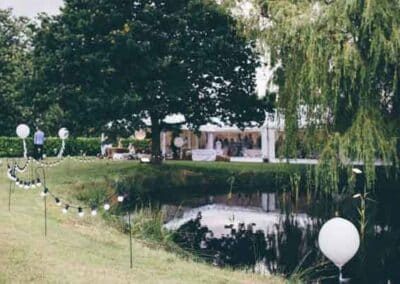 Marquees.Com | Modular and Clearspan Marquee Hire Cheshire and North West | Marquee by lake