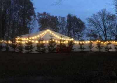 Marquees.Com | Modular and Clearspan Marquee Hire Cheshire and North West | Marquee lighting at night