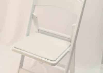 Marquees.Com | Modular and Clearspan Marquee Hire Cheshire and North West | White folding chair