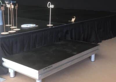 Marquees.Com | Modular and Clearspan Marquee Hire Cheshire and North West | Stage