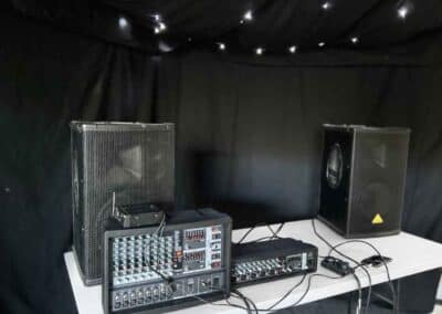 Marquees.Com | Modular and Clearspan Marquee Hire Cheshire and North West | PA system